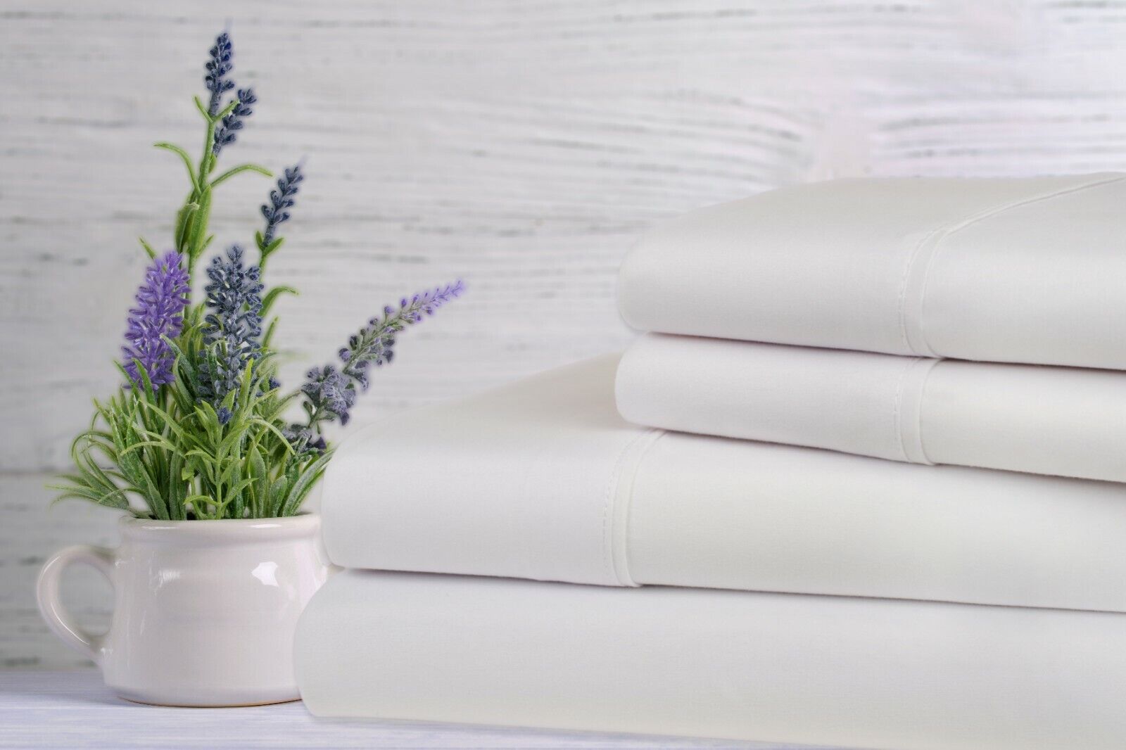 Bamboo 1800 Count Lavender Infused Scented 4 Piece Bed Sheet Set
